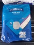 New Medline Fitright Adult Incontinence Underwear Super Absob. 2XL 68-80 IN.12CT. Fixed Price $18.99.