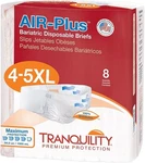 Tranquility Bariatric Disposable Briefs 4X-LAR With Air-plus Fully. Fixed Price $34.98.