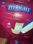 Medline Fitright Ultra Liners, Heavy Absorbency, 13" X 34 One Size All, 20 Ct. Fixed Price $13.90.