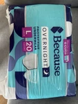 Because Premium Maximum Absorbency Adult Incontinence And Postpartum Bladder Lea. Fixed Price $18.99.