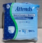 Attends Adult Extra Absorbent Breathable Briefs Small 20-32" Pack Of 24 2011. Fixed Price $44.99.