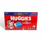 Huggies Little Snugglers Baby Diapers Starter Kit - Newborn 174CT + Size 32CT. Fixed Price $31.00.