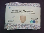 0405 Because Premium Maximum Bladder Control Underwear Size Beige 20 In Pack. Fixed Price $22.00.