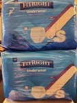 Fitright Underwear Super Adult Diapers Small 44CT Disposable Incontinence Briefs. Fixed Price $25.00.