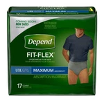 Depend Fit-flex Underwear, For Men, Maximum Absorbency, L/xl. Fixed Price $26.59.