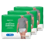 Amazon Basics Incontinence Underwear For Men, Maximum Large, White. Fixed Price $52.06.