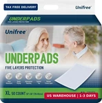 Unifree Disposable Underpads, Bed Incontinence Pad, Super Absorbent, 50. Fixed Price $39.06.
