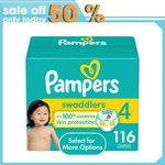 Pampers Swaddlers Diapers, Size 4, 116 Count. Fixed Price $38.10.
