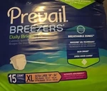 Prevail Breezers Underwear Diaper Briefs, Ultimate Absorbency Xl 59"-64" 30CT. Fixed Price $44.50.