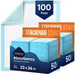 100 Pk Disposable Adult Incontinence Underpads 23"X 36" Large. Fixed Price $29.99.