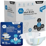 Pride Adult Diapers Medium Maximum Absorbency Incontinence Briefs Tabs 24CT. Fixed Price $72.20.