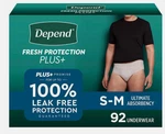 Depend Protection Plus Ultimate Underwear For Men Small/med. Fixed Price $25.00.