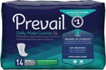 Prevail Daily Male Guards Maximum Absorbency Incontinence Pads 14 Count Pack. Fixed Price $13.99.