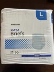 Mckesson Ultra Briefs, Size (45-58 Waist), Heavy Absorbency, Unisex #brullg. Fixed Price $15.00.