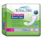 Total Dry Maximum Boost Ups Pads Extra Absorbency Pack Of 30. Fixed Price $19.99.