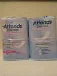 2( Two)packs Attends Discreet Bladder Control Maximum 3 ABSORBENCY-40 Pads Tota. Fixed Price $23.99.