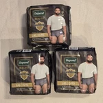 Depend Real Fit Underwear For Men Lot Of 3 Size L/xl 12CT Grey Color Sealed New. Fixed Price $27.99.