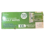 Adult Wipes 720 Opteel Elderly 8X13 Extra Large Soft Bathing Cucumber Scent. Fixed Price $50.00.