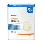 Mckesson Classic Briefs, 15 Count Xl, 58-64 In. X-large, Beige. Fixed Price $27.99.