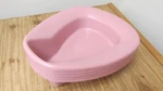 Lot Of 5! Medegen Stackable Bedpan, Rose, 350 Lbs Weight Capacity. Fixed Price $18.99.