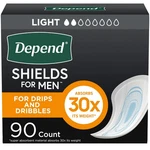 Depend Shields Incontinence Pads For Men, Light Absorbency, 90 Count Packagin.... Fixed Price $24.98.