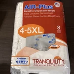Tranquility Air-plus Disposable Bariatric Briefs 4-5XL 34OZ Capacity. Fixed Price $35.00.