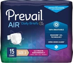 Prevail Breezers 360 Ultimate Absorbency Incontinence Briefs, Size 3, 4X15 Count. Fixed Price $47.87.
