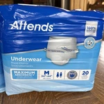 Attends Adult Underwear Medium Ultimate Absorbency 4 Pack Case 20 Per. Fixed Price $39.99.