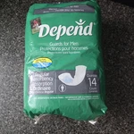 Vintage Depend Guards For Men Regular Absorbency 14 Count 2004 Sealed Usa Made. Fixed Price $30.00.