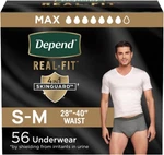 Depend Real Fit Adult Diapers, Incontinence Underwear For Men, Disposable, Maxim. Fixed Price $67.27.