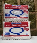 First Quality Men's Brief Underwear Size Regular White Solid 16 Pack IB-012/1. Fixed Price $25.00.
