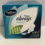 2007 Always Infinity Heavy Flow Sealed Box Of 16 - Rare 1ST Pads. Fixed Price $402.00.