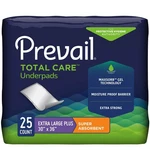 Prevail Super Plus Absorbency Incontinence Underpads, Extra Large, 25COUNT. Fixed Price $30.15.