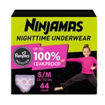 Ninjamas Nighttime Bedwetting Underwear Girls 44 Count Size S/m 38-70LBS. Fixed Price $40.66.