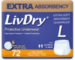 Livdry Adult Incontinence Underwear, Extra Absorbency Diapers, Leak Pro.... Fixed Price $97.33.
