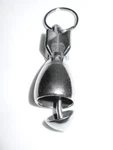 Da Bomb Design Silver Guardian Bell Motorcycle Ride Protection Key Ring. Fixed Price $20.91.