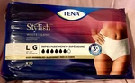 Tena Stylish Blanc, Women's, G, Large, 16 Count, Super Plus Heavy Underwear. Fixed Price $19.99.
