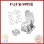 Blissful Diary 20 Pcs Toilet Seat Covers Disposable For Toddlers & Adults, Extra. Fixed Price $15.16.