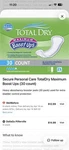 Totaldry Maximum Absorbency Ups Booster Pads Disposable Unisex 30 Count. Fixed Price $20.48.