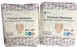 Lot Of (2) Because Premium Maximum Bladder Control Underwear 10-COUNT Xxl Beige. Fixed Price $24.99.