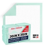 100 30" Quilted Super Absorbent Thick Disposable Bed Underpads Chux. Fixed Price $56.95.