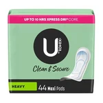 By Kotex Clean & Secure, Up To 10 Hours Xpress Dri Core, Maxi Pads, Heavy. Fixed Price $13.11.