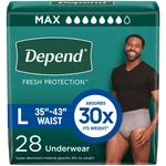 Depend Fresh Protection Adult Diapers, Incontinence Underwear For Men, Dispos.... Fixed Price $31.52.