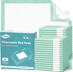 Bed Pads With Adhesive Strips 30'' X 36'', 10 Count Chucks Disposable Underpad. Fixed Price $22.64.