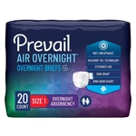 Prevail Incontinence Brief Overnight NGX-012/1 58 20 Ct. Fixed Price $26.48.