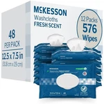 Mckesson Best Washcloth Wipes For Adults Scented (12 Pack, 48 /pack) DISPOSABLE2. Fixed Price $36.93.