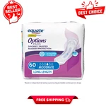 Equate Options Incontinence Pads For Women, Long Length, 60 Ct. Fixed Price $12.99.