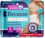 Because Adult Incontinence Underwear For Sensitive Skin - Women Premium Overni. Fixed Price $118.11.