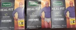 3-PK Depend Mens Real Fit Gray Underwear Maximum Absorbency S/m 115-190LB 14CT. Fixed Price $29.99.