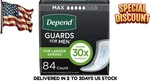 Depend Guards Incontinence Pads For Men, Maximum Absorbency, 84 Count Fast Ship. Fixed Price $24.50.